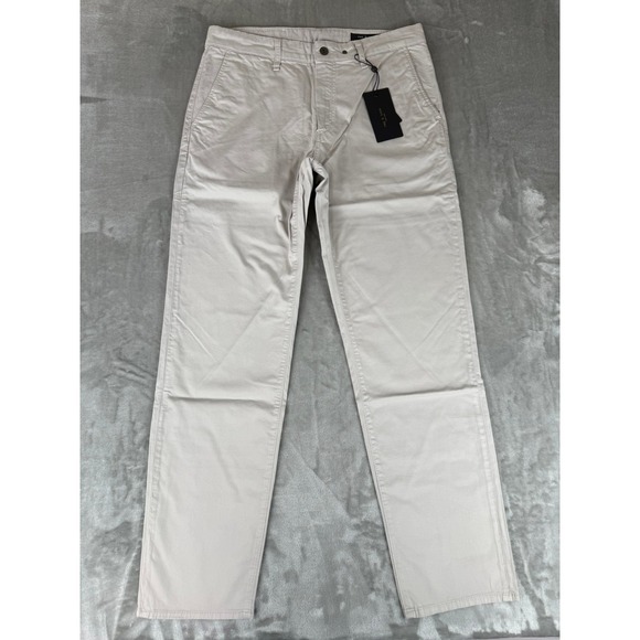 Rag & Bone Standard Chino Pants Mens 33x32 Natural Gray Stretch $228 New NWT